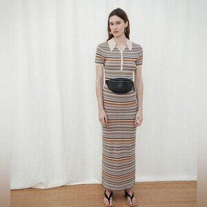 Nanushka Striped Polo Dress